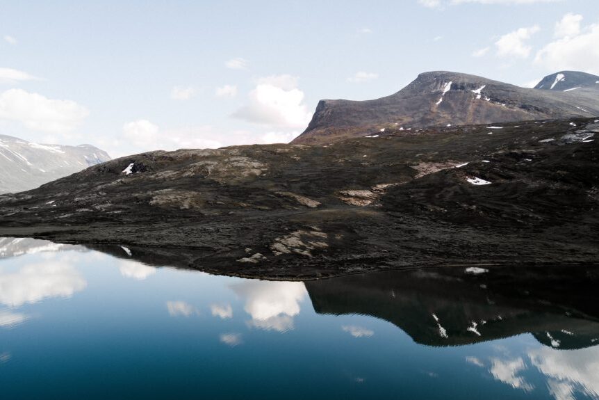 Fjällsjö i Abisko
