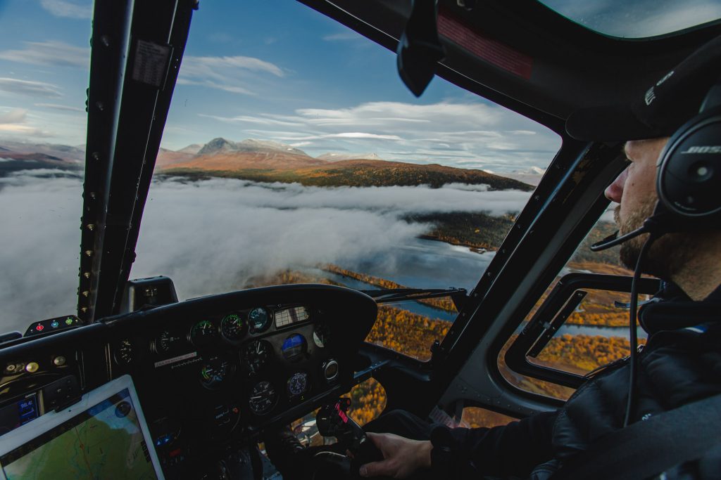 Helikopter i Kvikkjokk