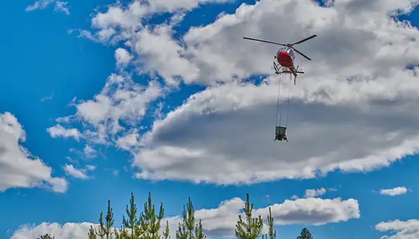 Helikopter, skogsgödsling