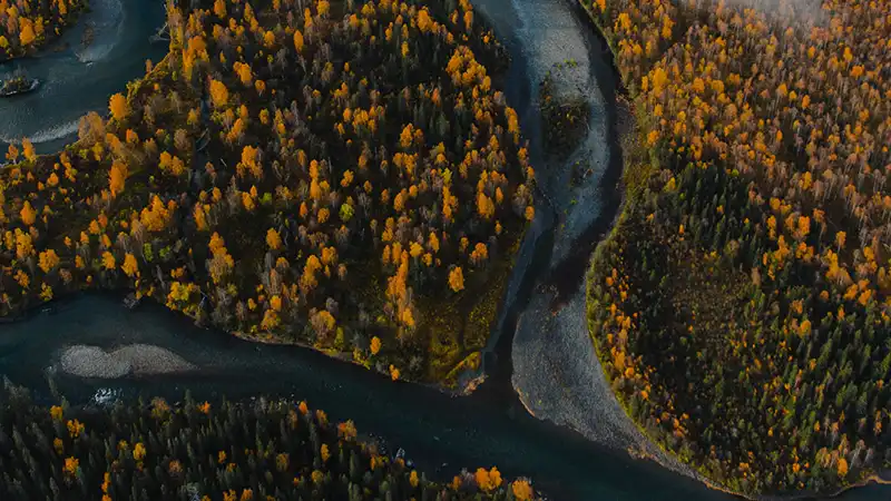 Helikoptertur översiktsbild