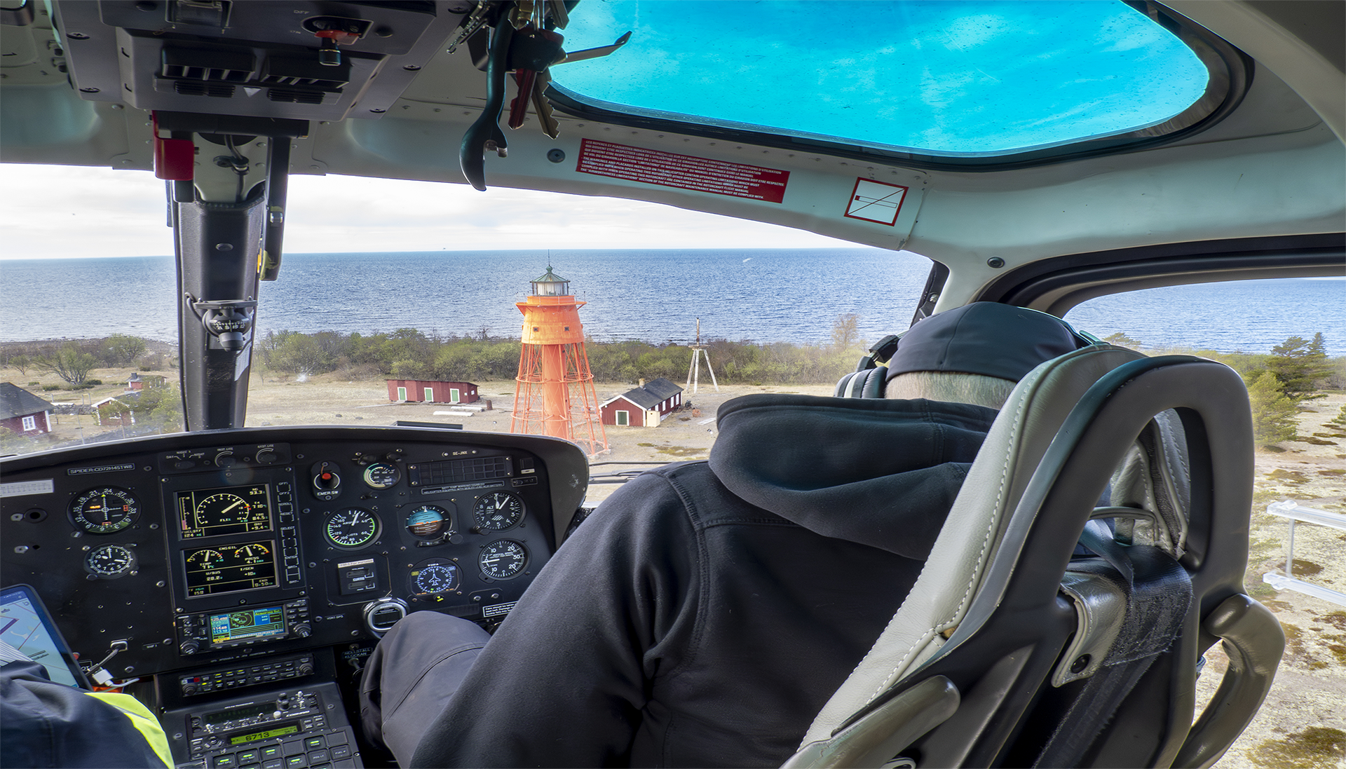 Vy inifrån helikopter